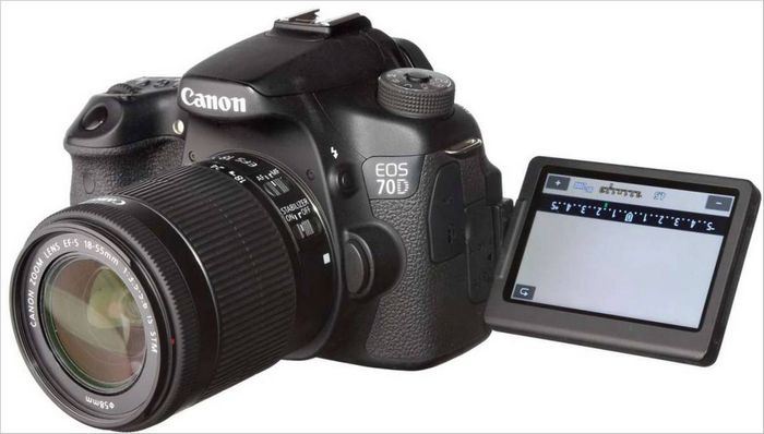 Canon EOS 70D SLR fotoaparat - prikaz