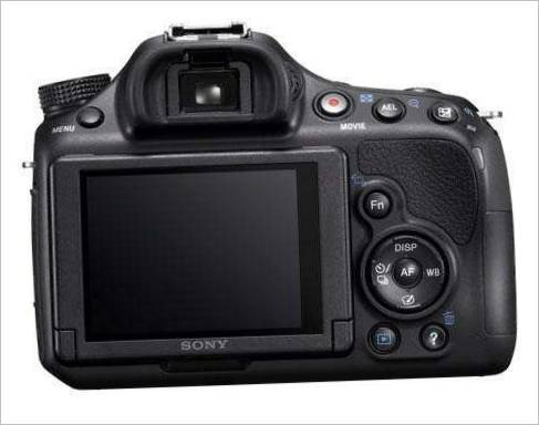 Digitalni fotoaparat Sony α58 DSLR s tehnologijo prosojnega zrcala - Zaslon