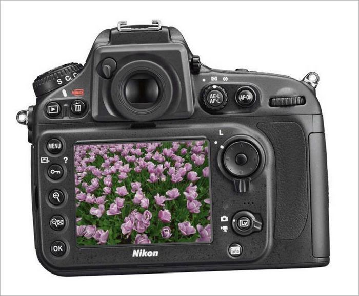 Nikon D3000 DSLR - zaslon