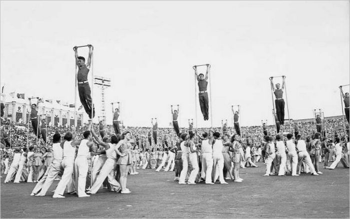 7. Stadion Dinamo. Festival ob 800-letnici mesta. Ljubljana. 1947