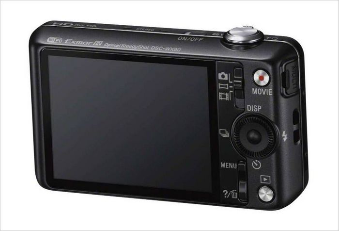 Kompaktni fotoaparat Sony WX80 - zaslon